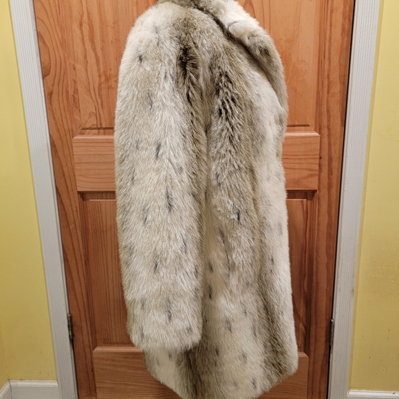 J. Percy For Marvin Richards FAUX fur Snow Leopard/Lynx - Picture 10 of 16